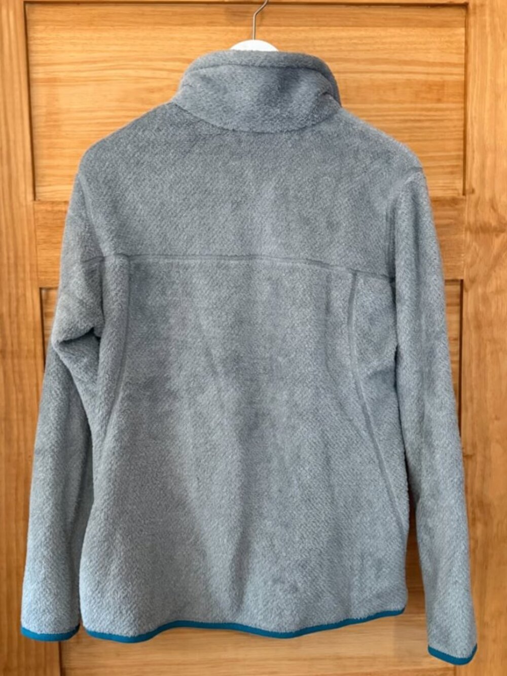 Patagonia Retool Snap T Fleece Gray Teal Pullover Women's size L - Picture 4 of 5